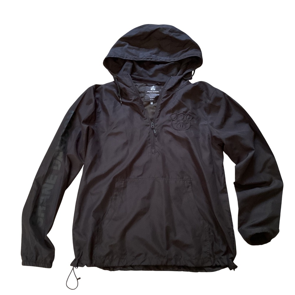 Shane Dawson Merch Black Windbreaker Quarter Zip Pig Logo Pullover Jacket Medium